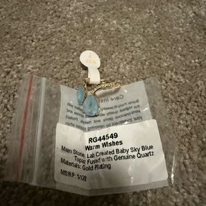 Warm Wishes Gold Plated Sky Blue Topaz Ring